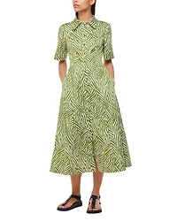 Linear Leaf Dress