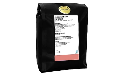 GoCoffeeGo - Flatlands Chocolate Kiss Espresso - 2 Pound Bulk Bag