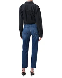 Palma High Rise Ankle Straight Jeans Ambry