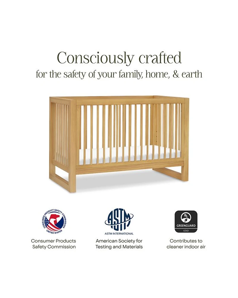 Nantucket 3 in 1 Convertible Crib with Toddler Bed Conversion Kit
