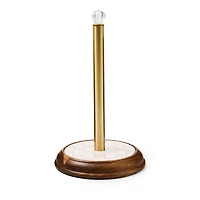 Rosy Check Wood Paper Towel Holder
