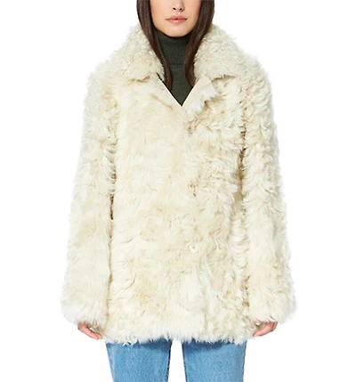 Milky Way Reversible Shearling Coat