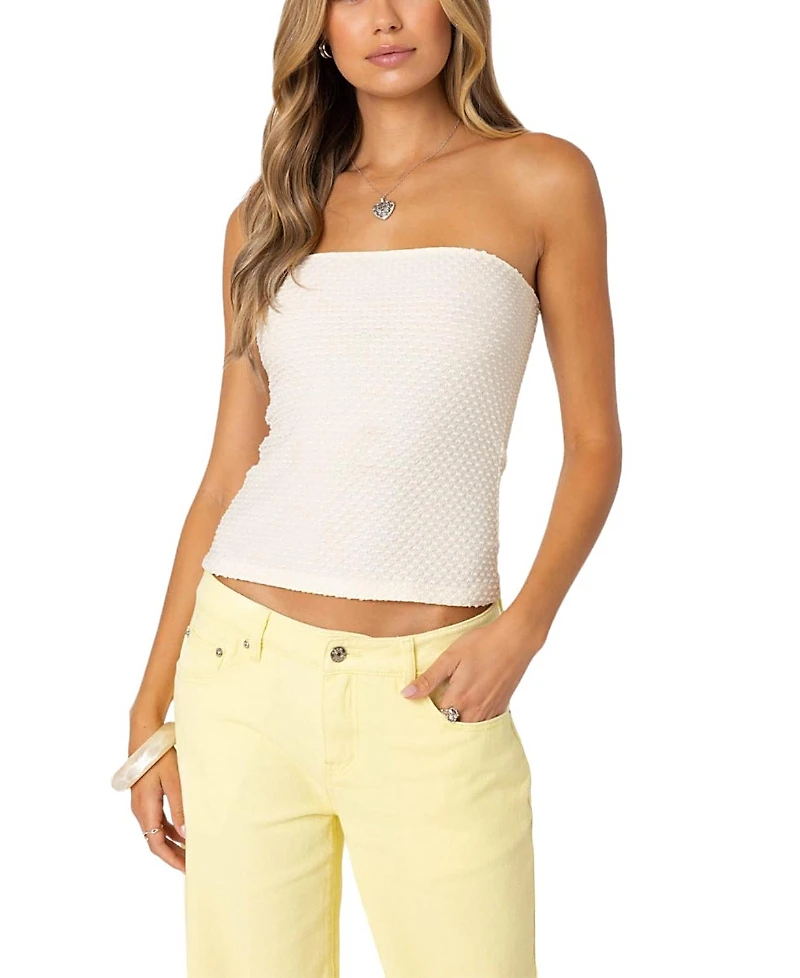 Edikted Albina Textured Tube Top