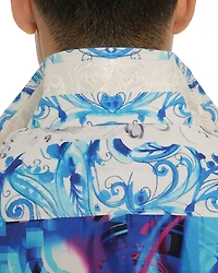 The B Hudson Button Front Printed Shirt