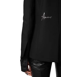 Very Strass Heart Blazer