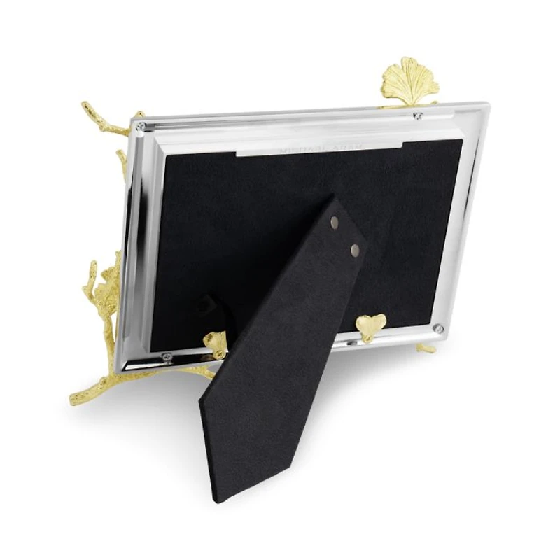 Butterfly Ginkgo Gold Reflective Frame, 5" x 7"