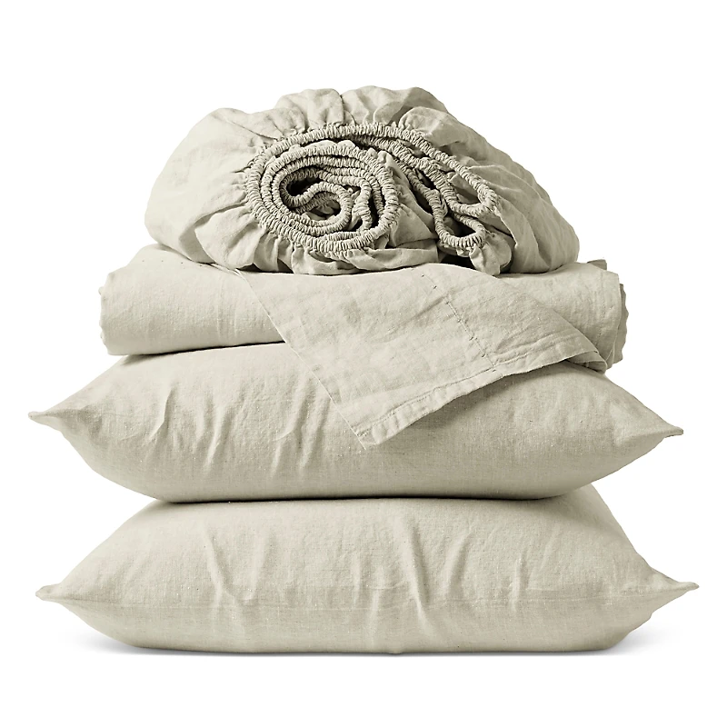 Coyuchi Relaxed 4 Piece Linen Sheet Set