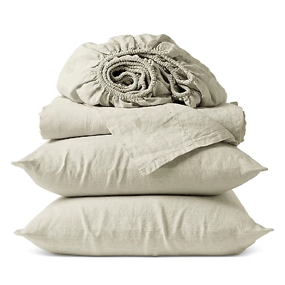 Coyuchi Relaxed 4 Piece Linen Sheet Set