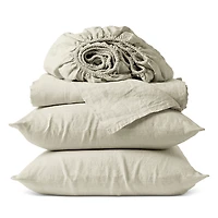 Coyuchi Relaxed 4 Piece Linen Sheet Set