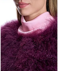 Collarless Feather Bolero