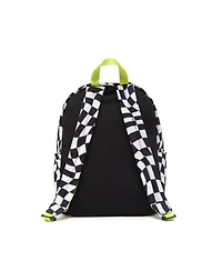 Patched Checkered Backpack