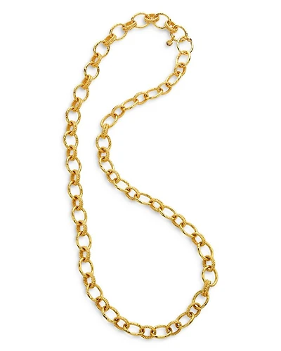Cleopatra Regal Link Chain Necklace, 32"