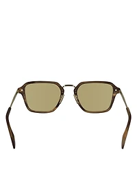 Kean Rectangular Sunglasses, 52mm