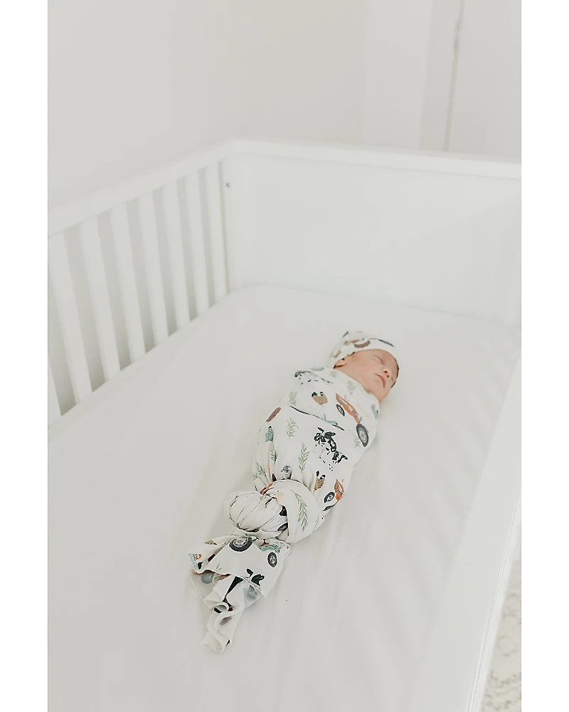 Copper Pearl Jo Swaddle Blanket
