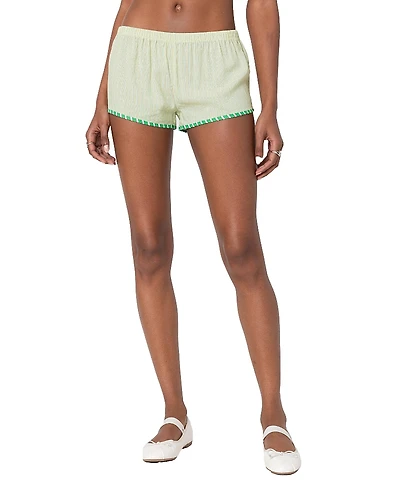 Edikted Contrast Stripe Boxer Shorts