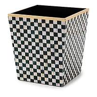 Mackenzie-Childs Courtly Check Lacquer Waste Bin