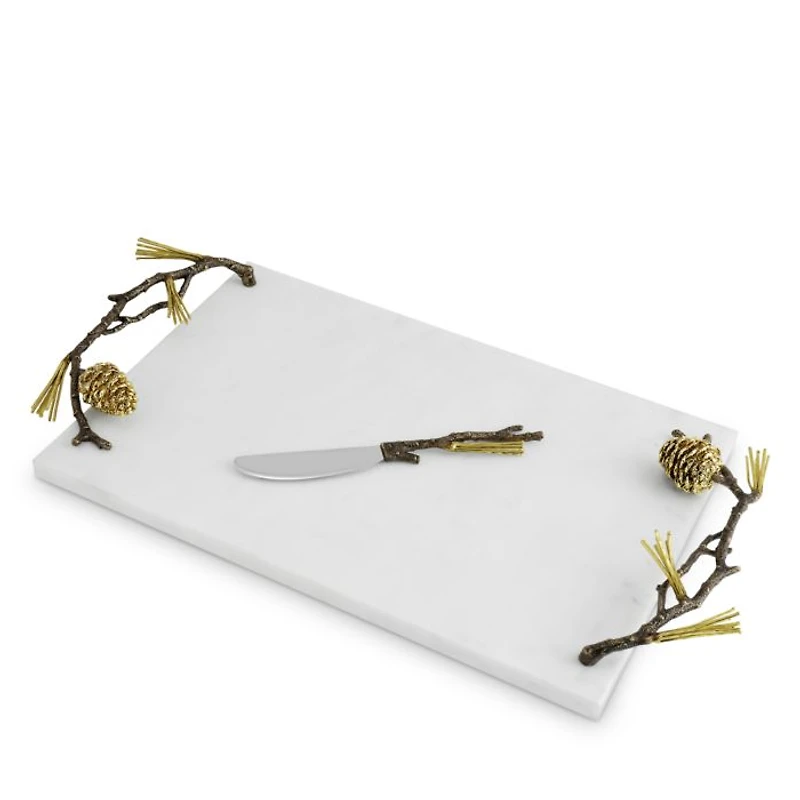 Pine Cone Cheeseboard with Knife