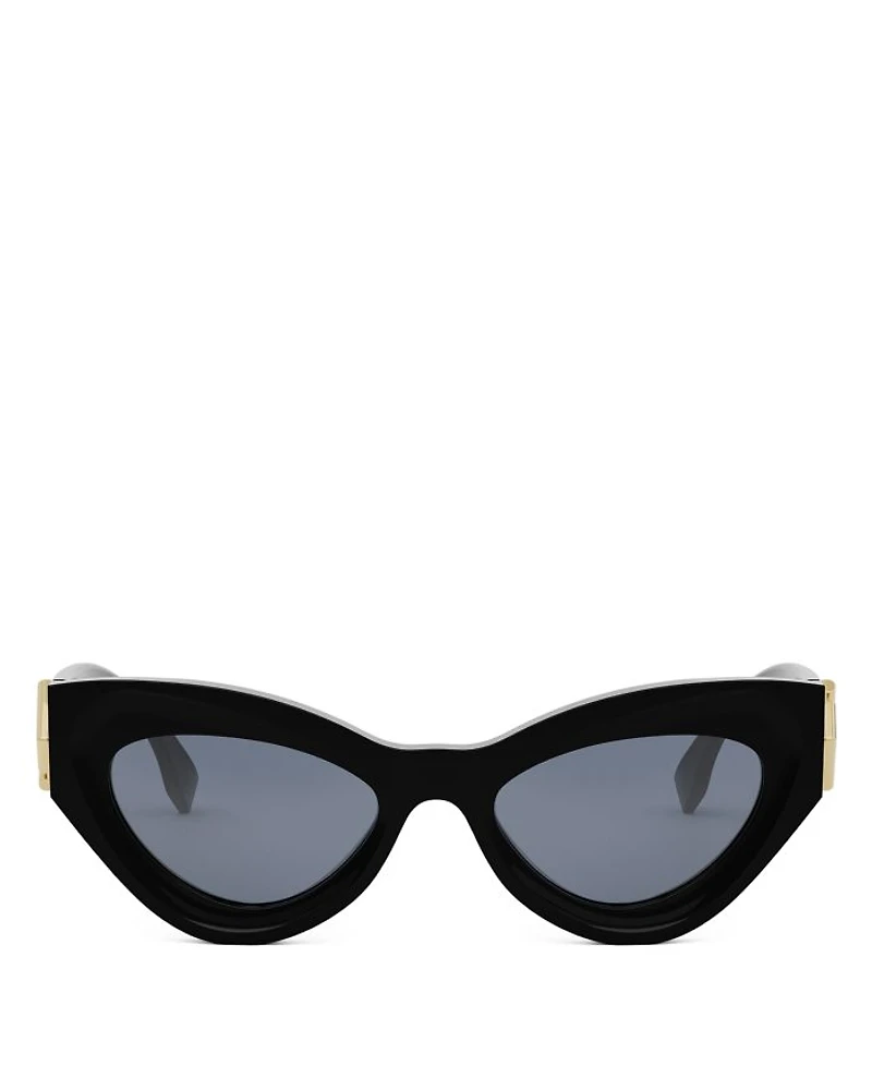 FF Diamond Cat Eye Sunglasses, 52mm