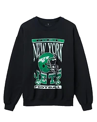 Junk Food Clothing Unisex Nfl New York Jets Helmet Flea Market Crew