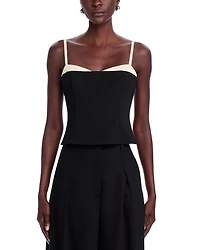 Azra Twill Corset Top