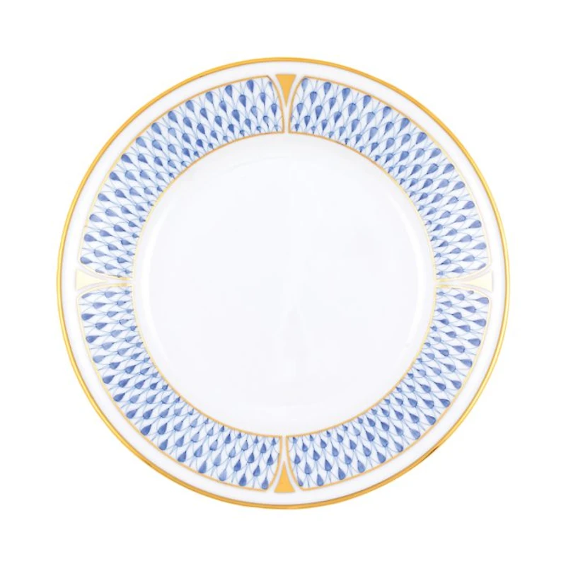 Art Deco Blue Bread and Butter Plate