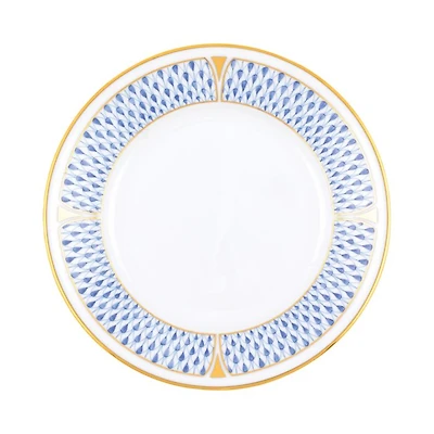 Art Deco Blue Bread and Butter Plate