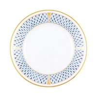 Art Deco Blue Bread and Butter Plate