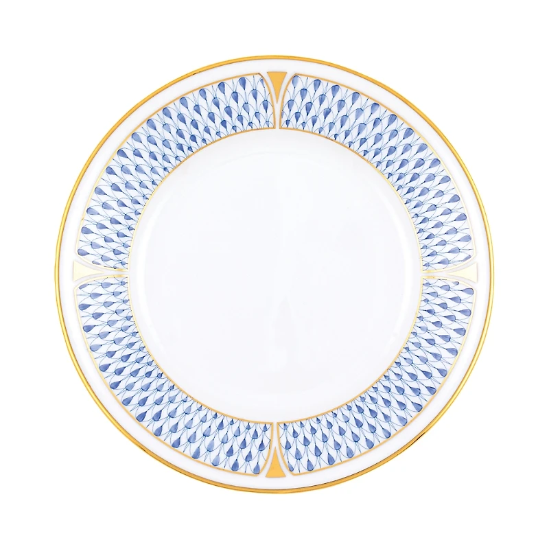 Herend Art Deco Blue Bread and Butter Plate