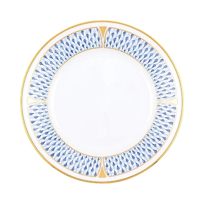 Herend Art Deco Blue Bread and Butter Plate