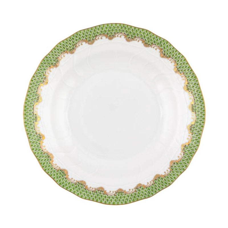 Fish Scale Evergreen Dessert Plate