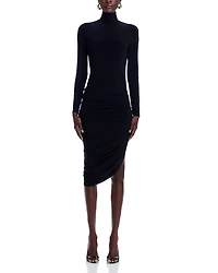 Draped Asymmetric Dress