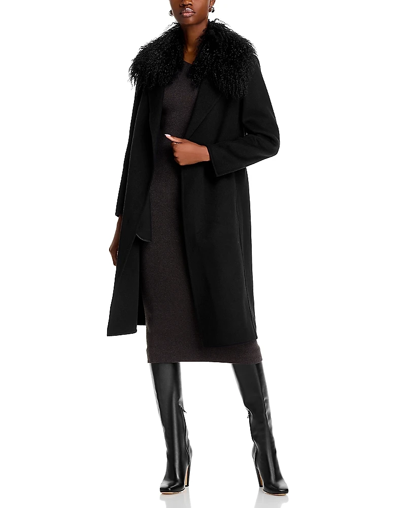Kobi Halperin Shirley Shearling Collar Coat