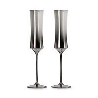 Nude Glass Dream Parade Flute Champagne Glasses, Set of 2