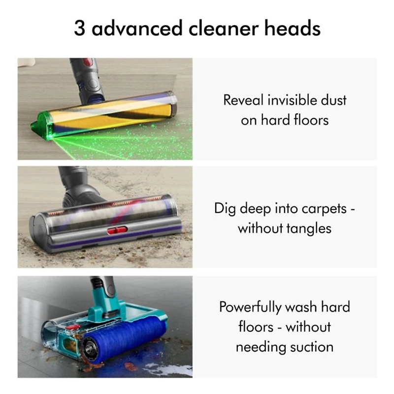 V15s Detect Submarine™ Wet & Dry Vacuum Cleaner | Yellow/Nickel