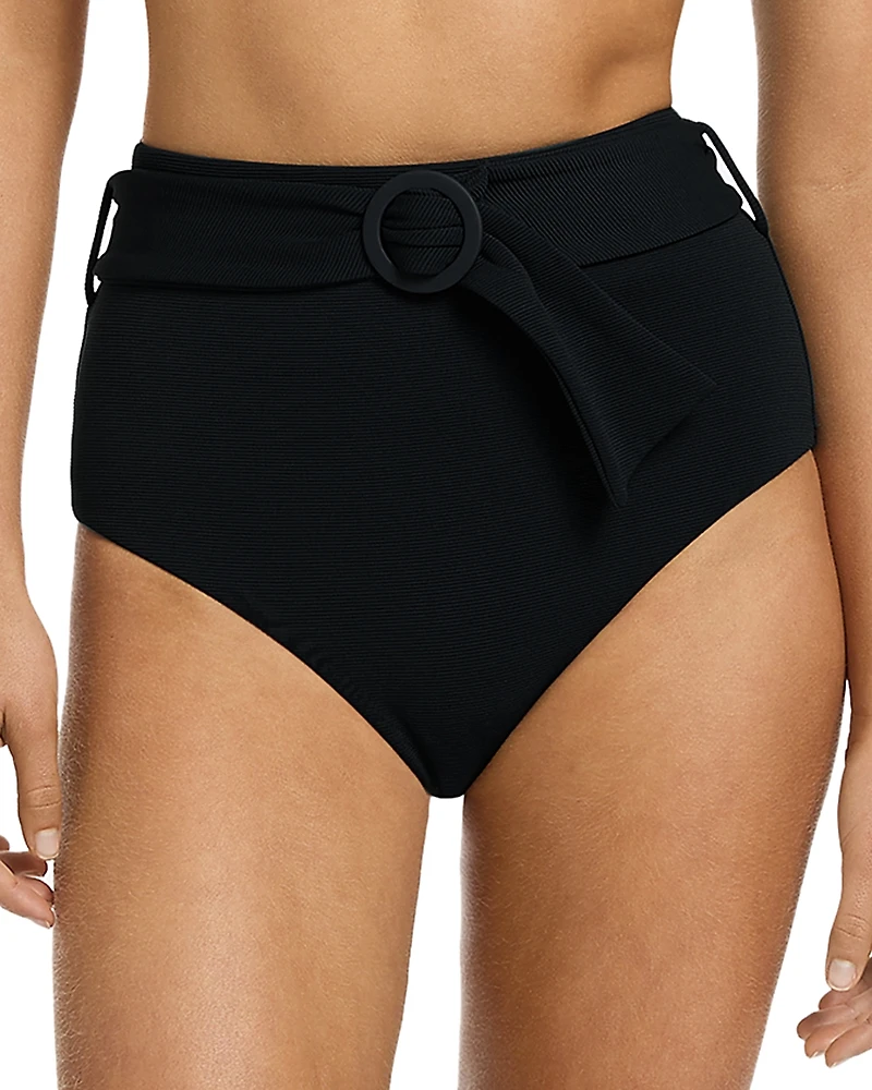 Jets Isla Rib High Waist Bikini Bottom