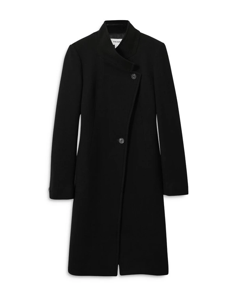 Maude Wool-Blend Longline Double-Breasted Coat
