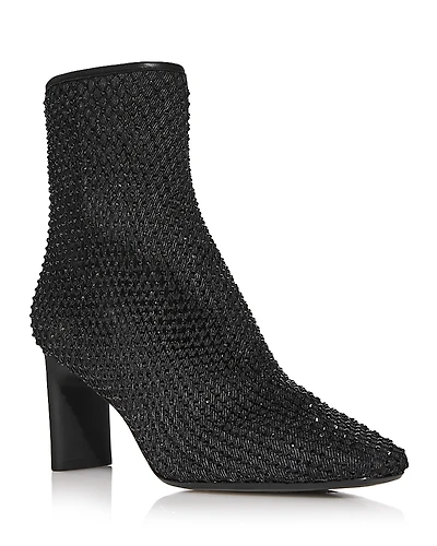 rag & bone Women's Aja Pointed Toe Diamante High Heel Ankle Boots