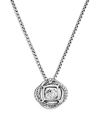 Infinity Pendant Necklace with Diamonds