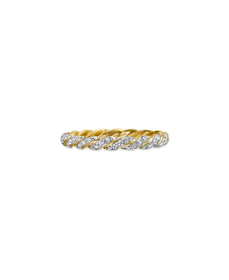 Paveflex Ring with Diamonds 18K Gold