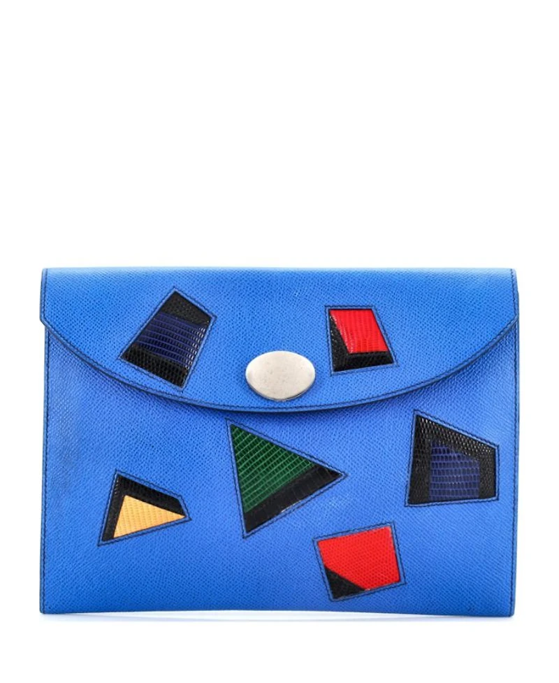 PM Rio Clutch Leather with Lizard