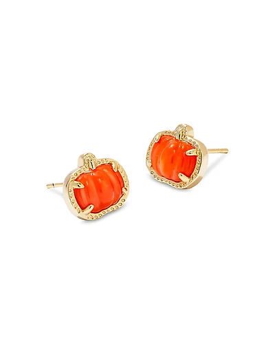 Kendra Scott Gemstone Pumpkin Stud Earrings