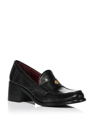 Women's Classic High Heel Loafer Pumps