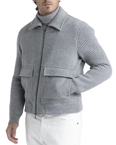 Zip Front Sweater Jacket