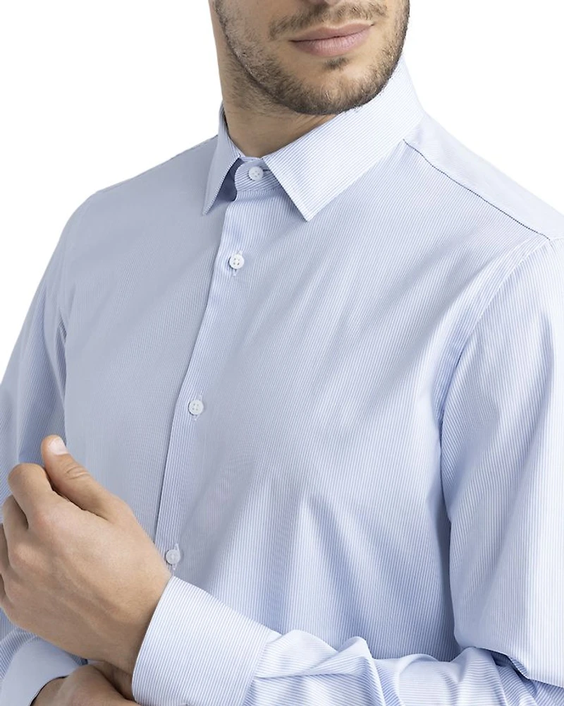 Poplin Button Front Shirt
