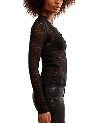 All Day Lace Long Sleeve Top