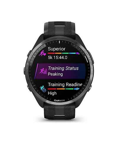 Garmin Forerunner 965 Watch, Black/Powder Gray