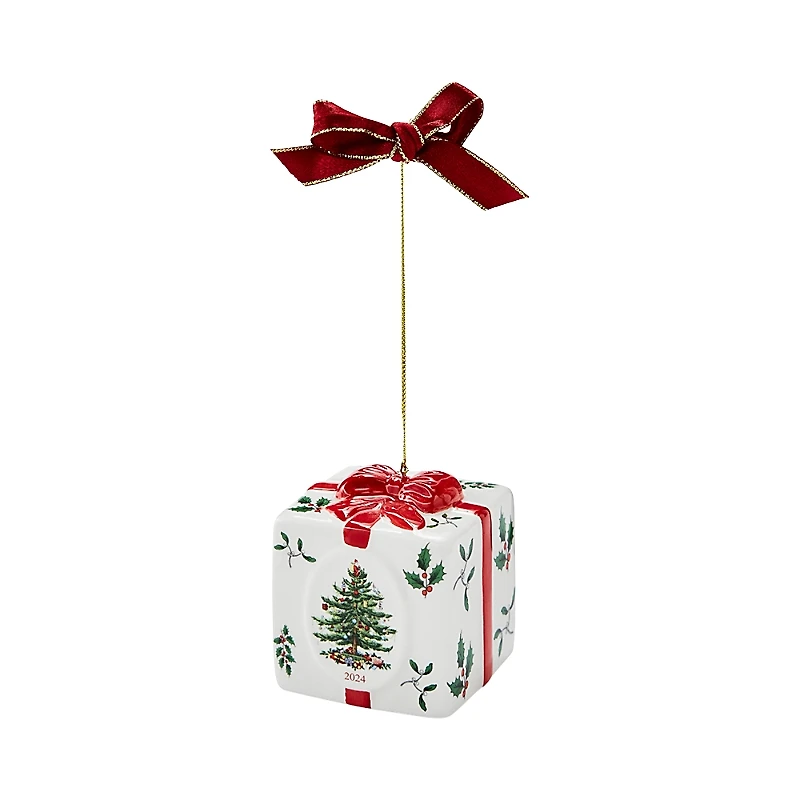 Spode Christmas Tree Holiday Gift Box Ornament 2024