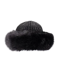 Surell Faux Fur Cuffed Knit Hat