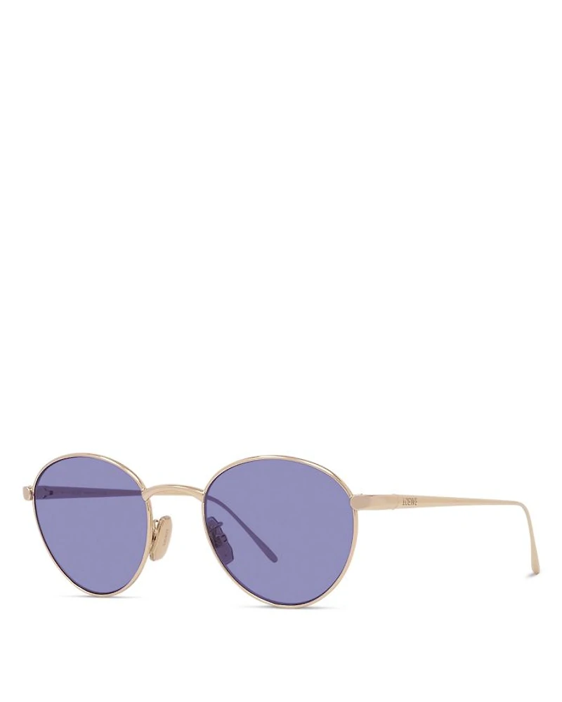 Slim Round Sunglasses, 49mm
