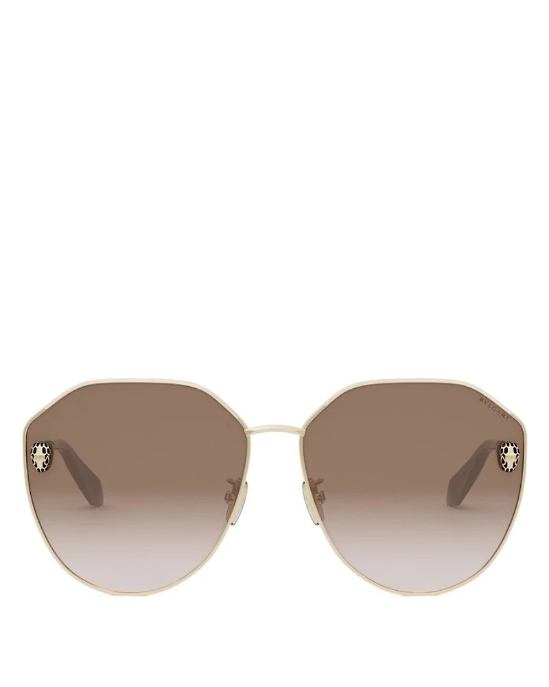 Serpenti Pilot Sunglasses, 61mm